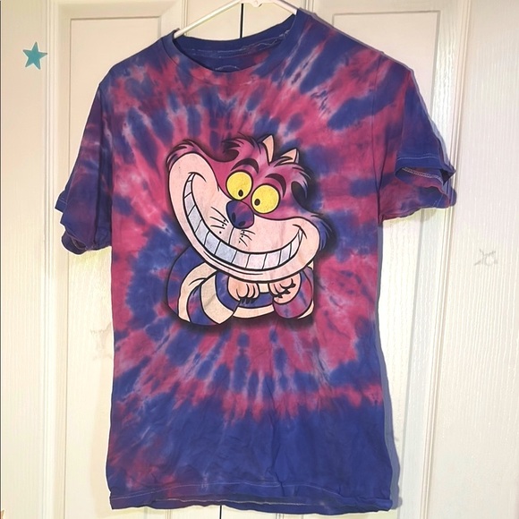 🩵3/$20🩵 Cheshire Cat Tie Dye Tee Shirt Top - Picture 5 of 10